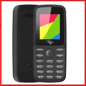 Itel 2163, 1.8"screen 1000mAh, Bright Torch,Wireless FM- Dual Sim-Black