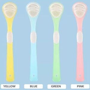 Double Side Tongue Cleaner Brush For Tongue Cleaning Oral Care Tool Silicone Tongue Scraper Toothbrush
