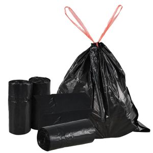 100pcs Extra Strong Trash Bags With a Drawstring