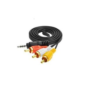3.5 MM Jack Auxiliary To 3 RCA Cable