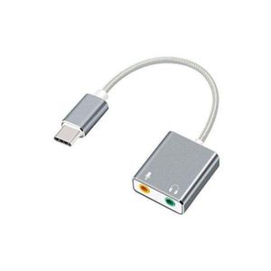 Pc USB Type-C external sound card adapter, "HIFI Magic Voice" 7.1CH sound card. 