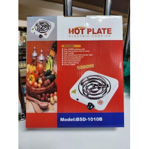 Single Coil Electric Hotplate – 1000W, Non-Stick & Overheat Protection