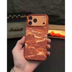 tribal Case for Iphone 17promax creative luxury Crafted protective case orange