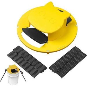 Flip-top Mouse Trap Automatic Reset Mousetrap Indoor and Outdoor Mousetrap - Yellow