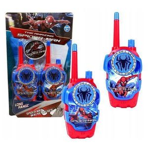 Spider-Man Electronic 2-Way Walkie Talkies for Kids Outdoor Play Toy 2-Pack Superhero Communication Radio Set for Camping Hiking Boys Girls Gift