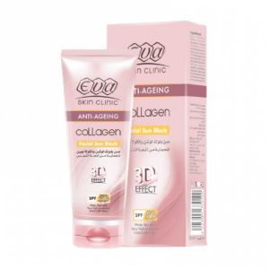 Eva Collagen Sun Block SPF 50 50ml  Anti-Aging  High Protection UVA/UVB  Water Resistant