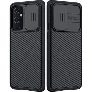 OnePlus 9 Pro Nilkin Case Slide Camera Cover Upgraded CamShield Pro 2021 Black, Protective Phone Cover with Lens Protection and Shockproof Design