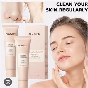 Quarxery Purifying Exfoliating Gel-Gentle for Face - Facial Peeling Gel Scrub for Face Cleans Dirt & Oils