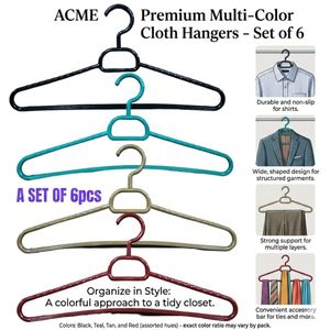 ACME Plastic clothes hanger 12pc set