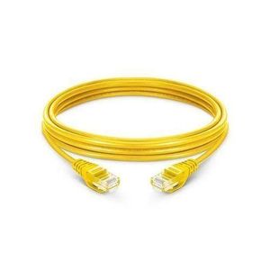 D-Link Cat6A 10G UTP 24 AWG PVC Round Patch Cord - 3m - Yellow Colour NCB-6AUYELR1-3