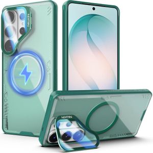 Nilkin Iceblade Prop Magnetic Case for Samsung Galaxy S26 Ultra (6.9”) – Eco-Friendly Translucent Cover with Invisible Kickstand, Camera Lens Protector, Strong Magnetic Ring, Anti-Yellow Shockproof Slim Design – Transparente Verde