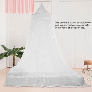 Princess-Style Kids' Bed Canopy, Hanging Mosquito Net Suitable for Universal Sizes from 1.5m to 1.8m, Ideal for Both Home and Camping, White Color Option