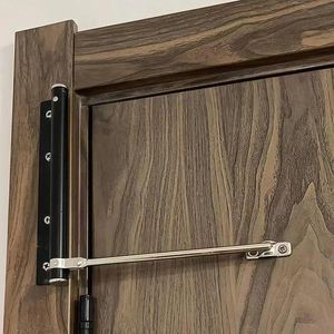 1 piece stainless steel automatic door closer with screws and wrench