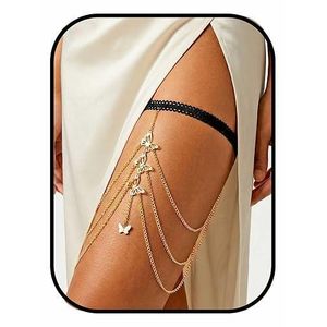 1PCS Thigh Chain for Women, Stylish Leg Chain for Women, Elegant Butterfly Design Thigh Chain, Perfect for Shorts and Mini Skirts