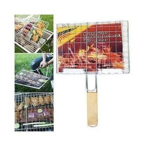 Stainless Steel BBQ Fish Meat Net Barbecue Grill Mesh Wire