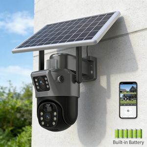 High Quality Smart Solar Power Energy Saving V380 Camera Outdoor Wi-Fi PTZ Security CCTV Network Surveillance Cameras(Wi-Fi Option)