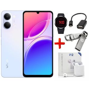 Vivo Y05, 6.74", (4GB Upto 8GB) RAM + 64GB ROM Storage, 6500mAh, (Dual Sim), 8MP, (1 YEAR WARRANTY) - BLUE + FREE GIFTS