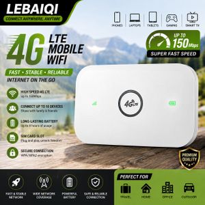 4G Router, Wireless LTE Modem, WiFi Router, SIM Card Pocket Hotspot, MiFi, 8 Users, WiFi, Built-in Battery, Portable WiFi