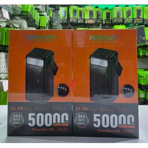 Amaya 50000 m AH Portable power bank APB-50  22.5 W Fast Charge with in-buolt cables and led power display.