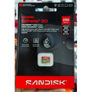 Sandisk Extreme Go 256gb 240mb/s Read Speed & 160 Write speed. 