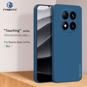 Soft Flexible Silicone Case for Xiaomi Redmi Note 14 Pro+ 5G, Shockproof Anti-Scratch Slim TPU Protective Back Cover (Blue)