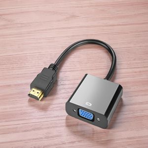 	HDMI To VGA Adapter 1080P HD Video Converter For Computer Laptop Screen Display 