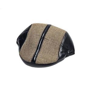 Beyond Glamour Africa striking black and brown newsboy cap