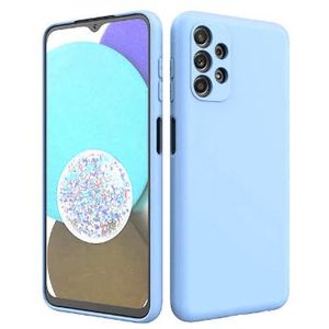 Soft Silicone Back Cover for Samsung Galaxy A23 - Light Blue, anti-fingerprint, anti-scratch, durable silicone case