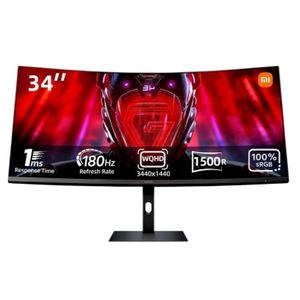 XIAOMI Curved Ultra-Wide Gaming Monitor G34WQi 2026 – WQHD 34-Inch (70851)