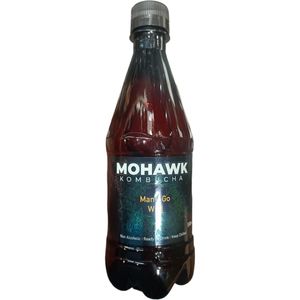 Mohawk Kombucha MAN GO WILD PROBIOTICS NON-ALCOHOLIC READY TO DRINK Mango Flavour 500ml ,