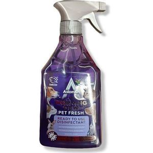 Astonish Morning Dew PET FRESH Cats Dogs Kennel Spray Disinfectant Free Germs Fleas Ticks Mites cf