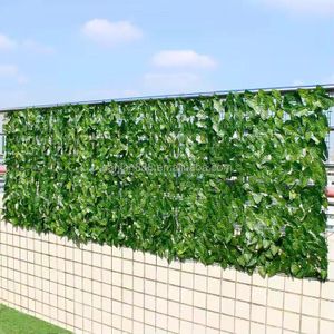 Green 3m by 1m artificial balcony fence