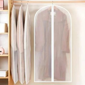 5 pieces Garment Bag Suit, Transparent Protective Garment Bag Travel Garment Bags with Zip for Suits Dresses Coats