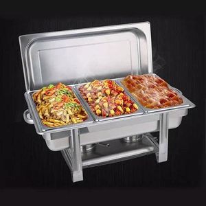 Stainless Steel Chaffing Dish Warmer -Triple Tray