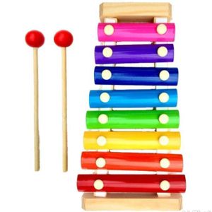 Kids Wooden Colourful Musical Xylophone Learning Toy