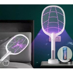 2in1 Gecko LTD-618 dual-use electric mosquito swatter with base/stand