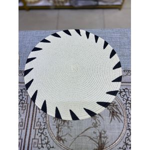 6pcs Round Elegant Braided table mats.