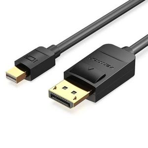Vention Mini DisplayPort to DisplayPort Cable 1.5M, Black – High-Definition Video Cable for Monitor, Laptop & Display Connectivity