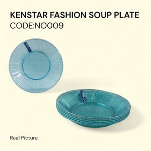 Kenstar Fashion Soup Plate 12 pcs Set Suitable for serving hot meals and safe for microwave use. Ideal for home dining, restaurants, or formal events.