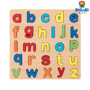 Digabi Wooden Alphabet Puzzle Toys, ABC Letter & Number Puzzles for Toddlers 3 Year Old, Preschool Learning Toys for Kids, Educational Gift for Boys Girls
