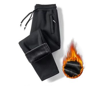 Winter Lambswool Warm Thicken Fleece Sweatpants Men Waterproof Pants  Trousers 