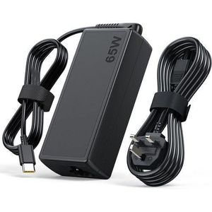 Lenovo  Laptop Charger-65w USB Type-C AC Adapter With Power Cable Complete