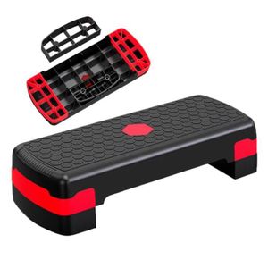 Adjustable aerobics stepper platform 