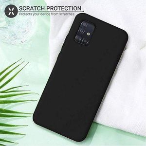 Slim Smooth Soft Anti-fingerprint Silicone TPU Cover Case for Samsung Galaxy A71