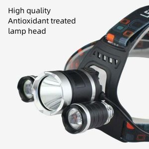 Compact Rechargeable High Brightness Headlamp with Adjustable Focus and Outdoor Durability