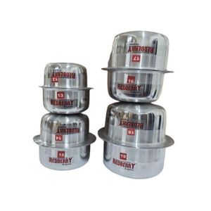 Redberry 8 PCs Aluminium Stainless Steel Cookware set or Durable Sufurias