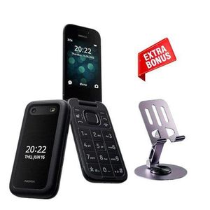 Nokia 2660 Flip Mobile Phone Classic - 4G-Dual SIM-Long Battery Life TA-1474 - Black