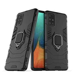 Samsung Galaxy A71 Back Cover Case with Magnetic Ring Holder, Protective Phone Case