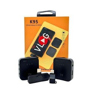 K95 Wireless Lavalier Microphone for Smartphones & Cameras