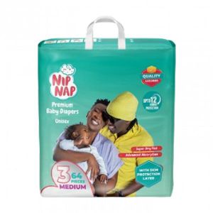 NIPNAP Baby Diapers Jumbo Pack Midi  5-9kg  42 Pieces  12H Dryness